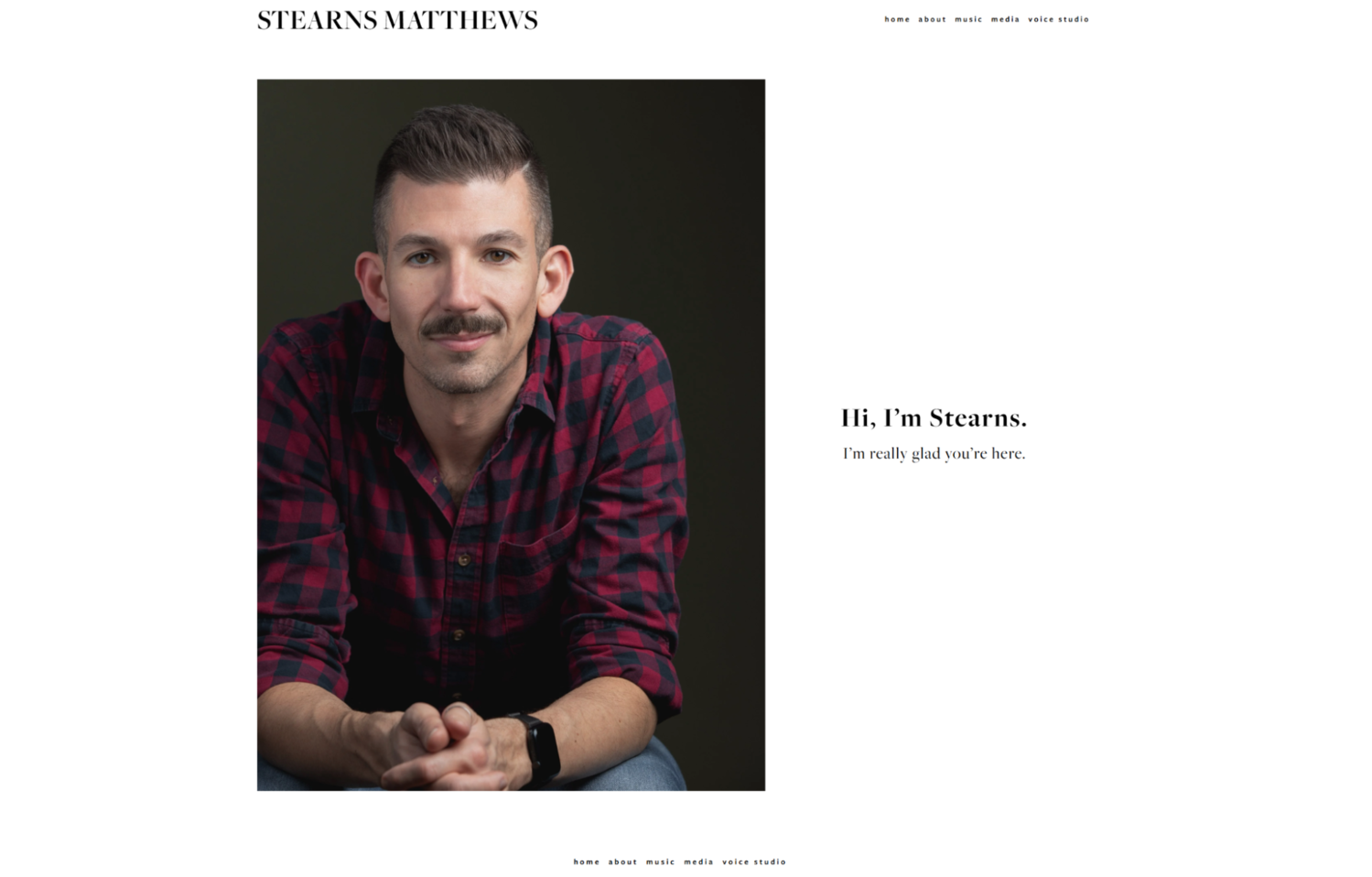 personal portfolio website example