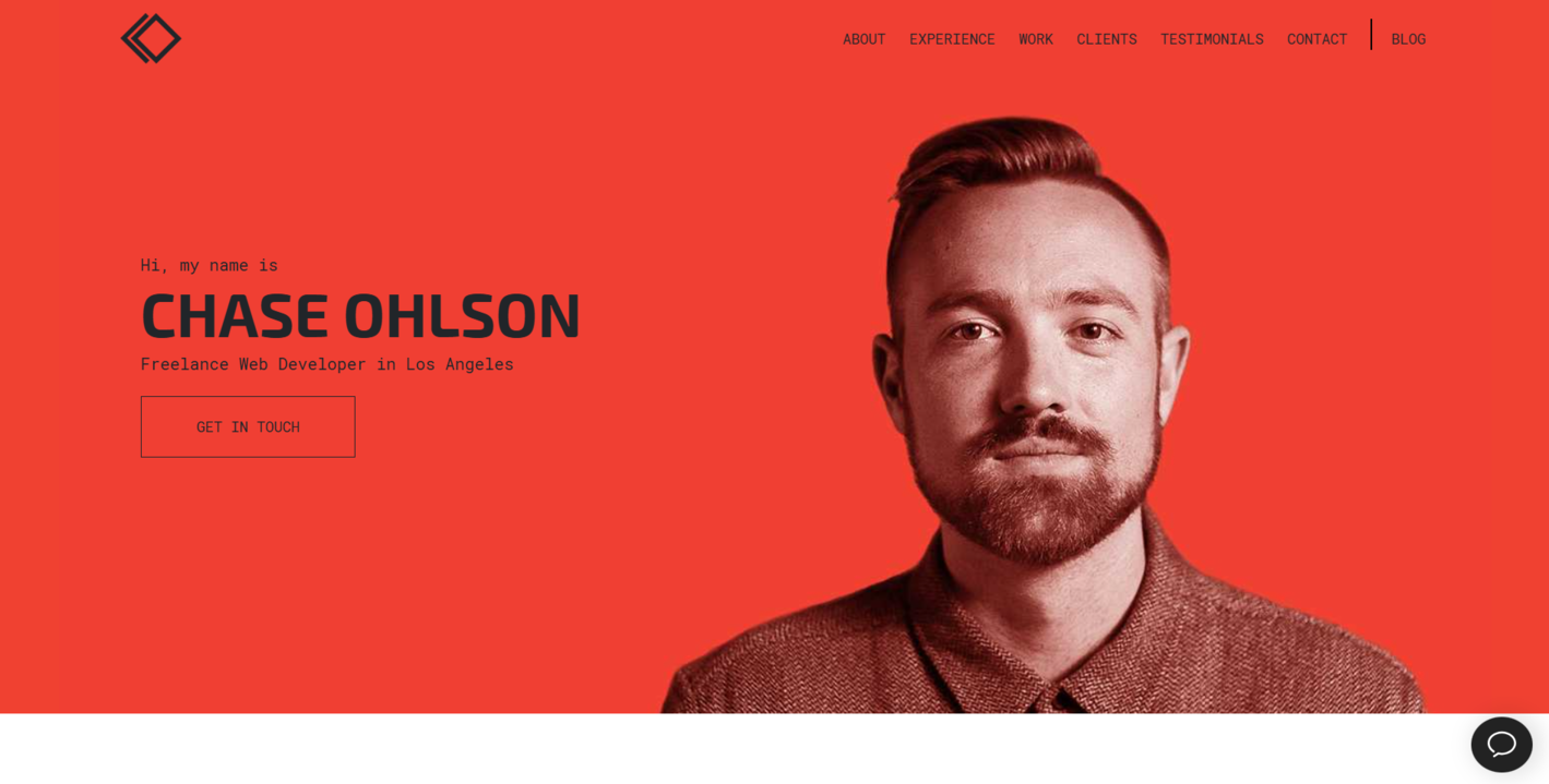 developer portfolio website example