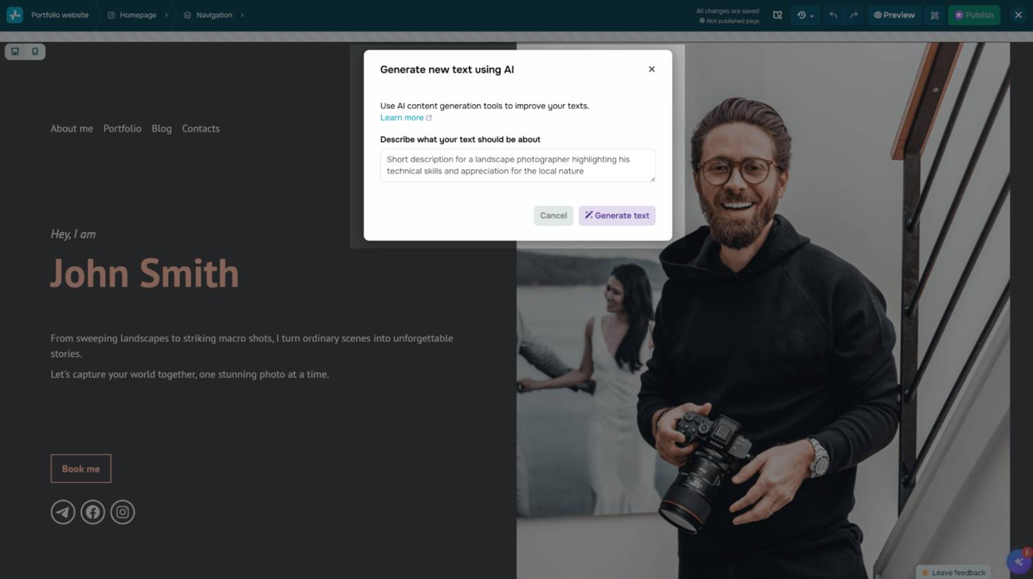 AI writing assistant