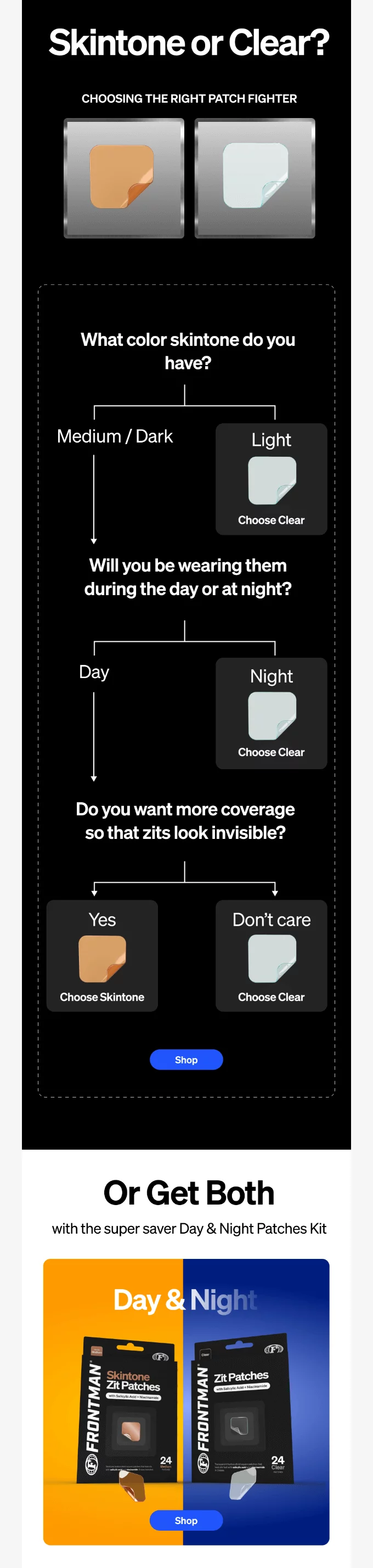 Ejemplo de simplificación de opciones como estrategia de psicología del marketing