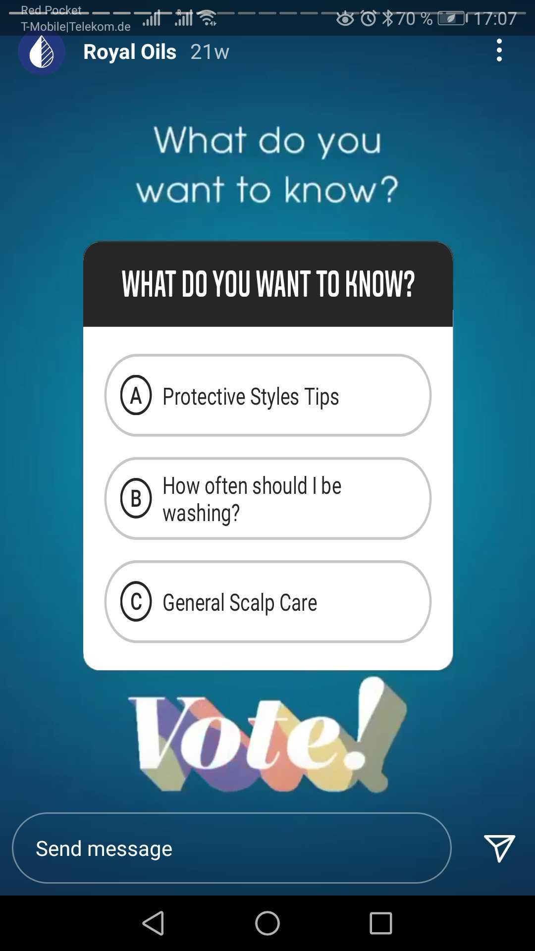 Une idée de contenu Instagram pour recueillir des informations auprès de vos abonnés 
