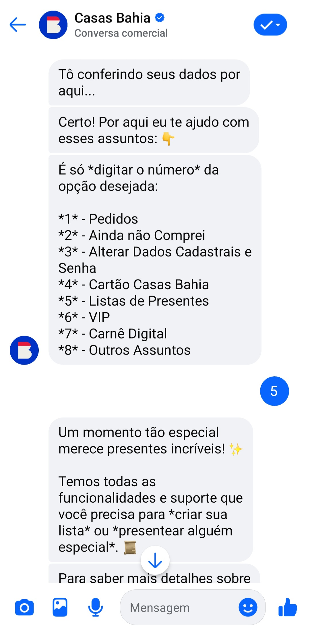 chatbots-exemplos-casas-bahia