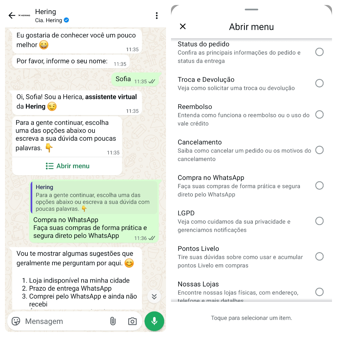 chatbots-exemplos-hering