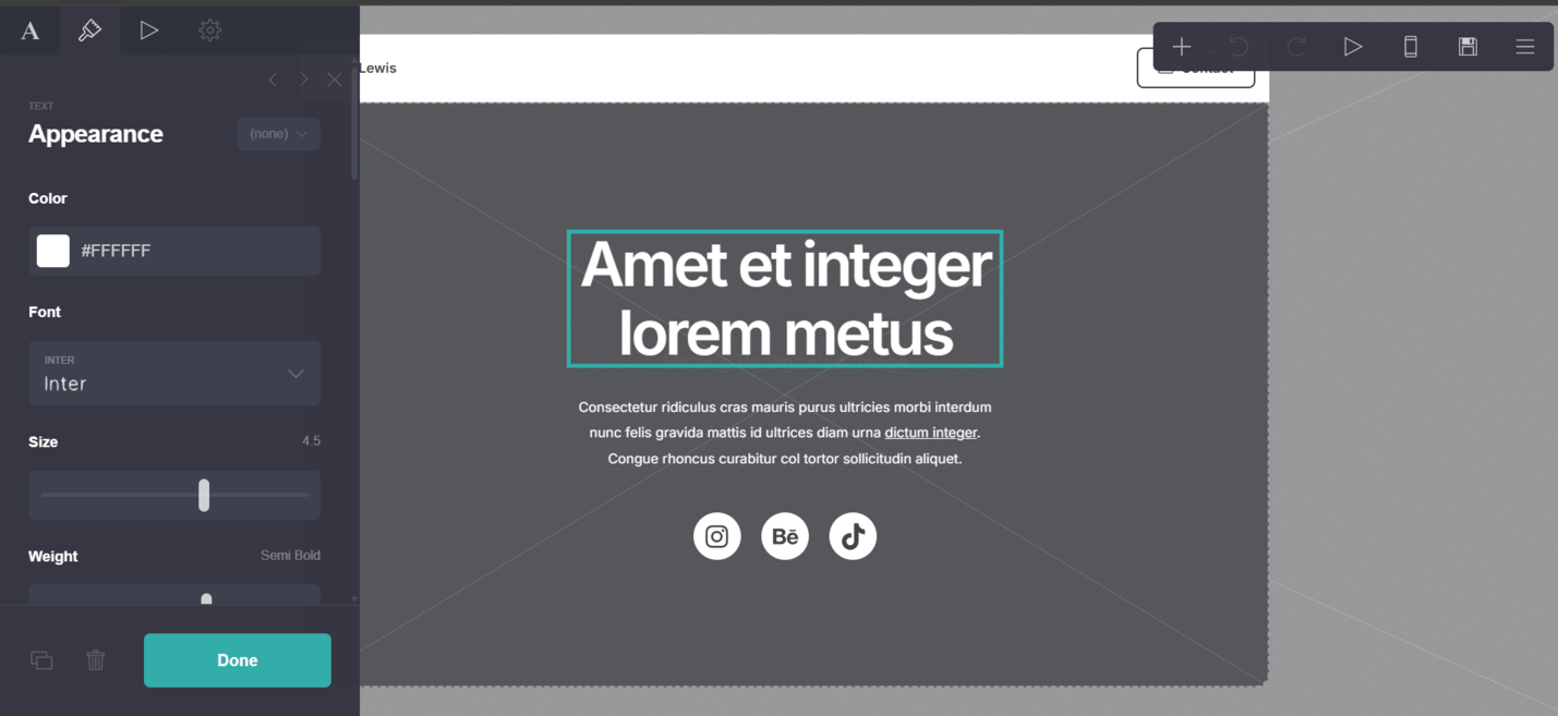 website design in Carrd