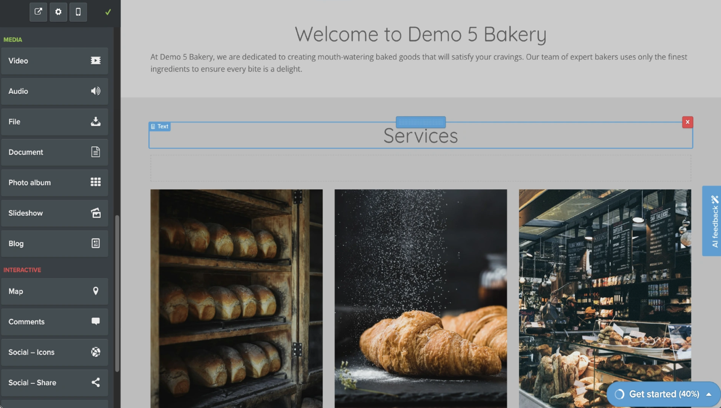 Customizing a website