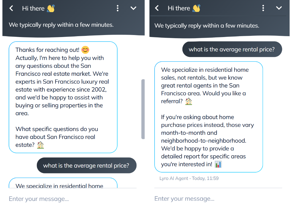 real estate AI chatbot