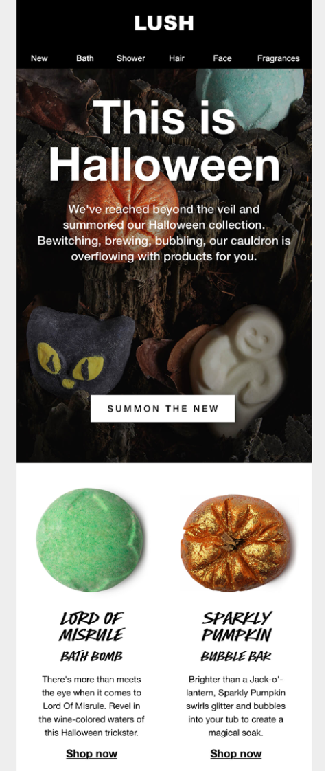 Halloween email idea