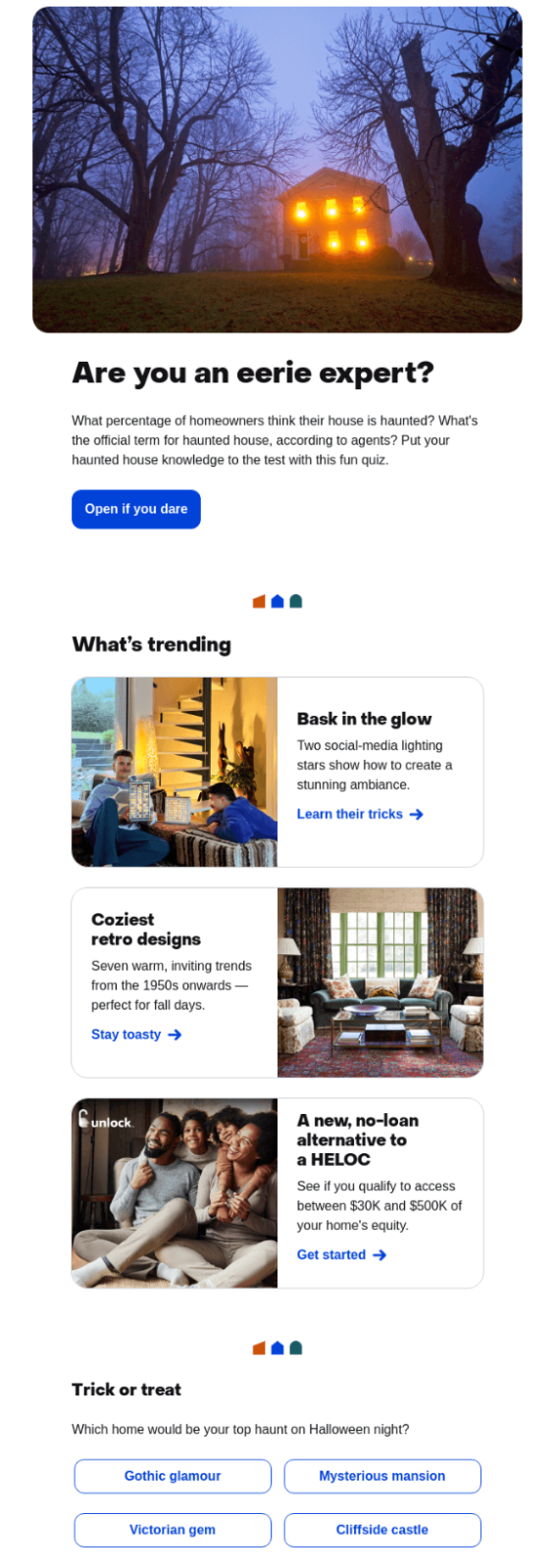 Halloween email idea 