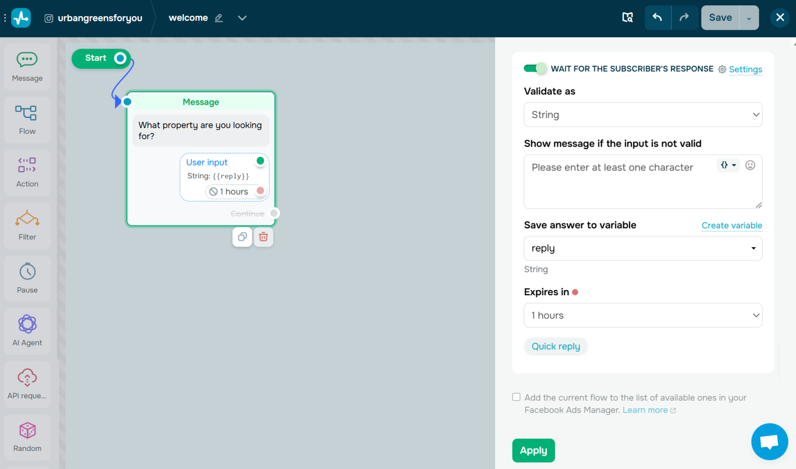 Collecting user responses in free form