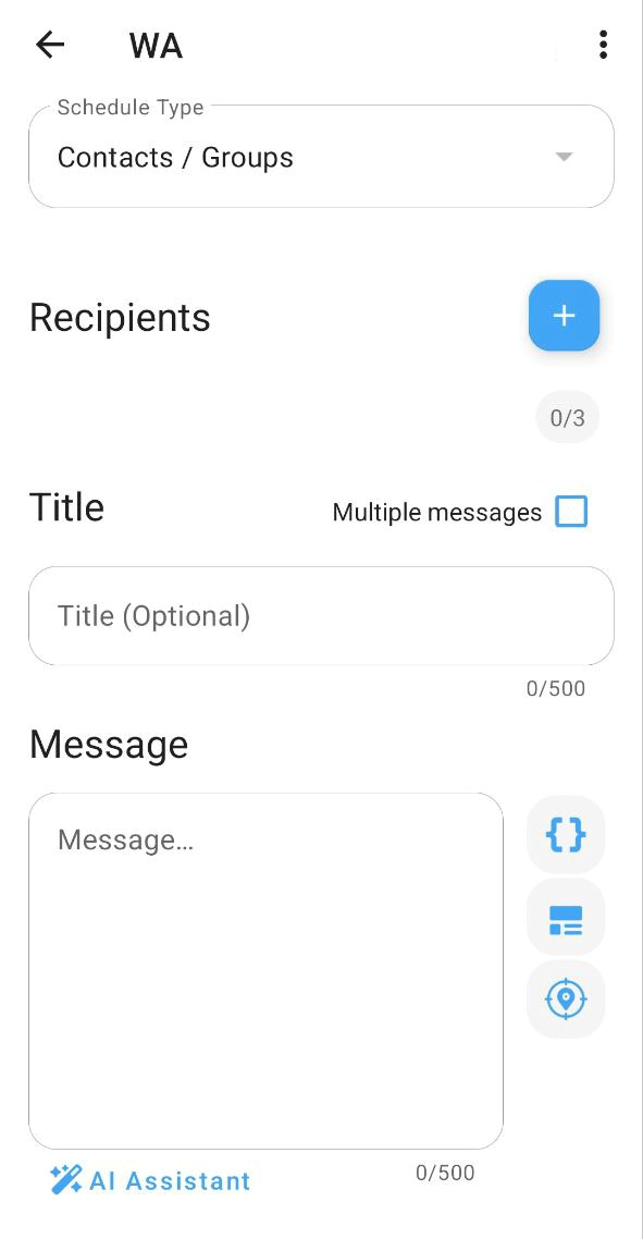 planificateur WhatsApp