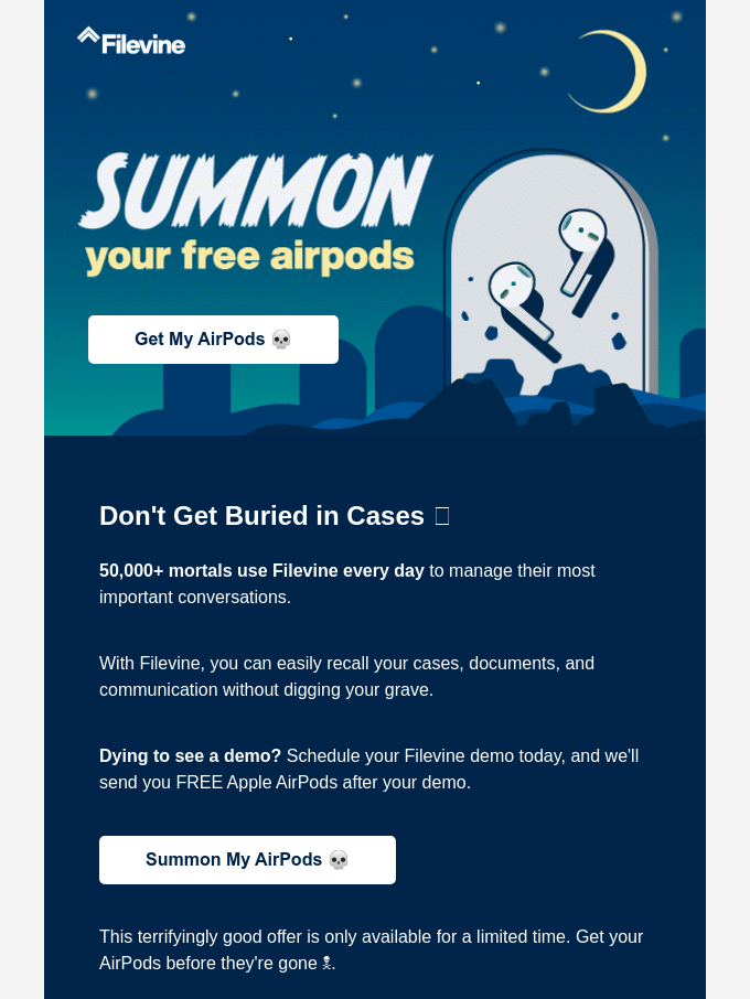 Halloween email template