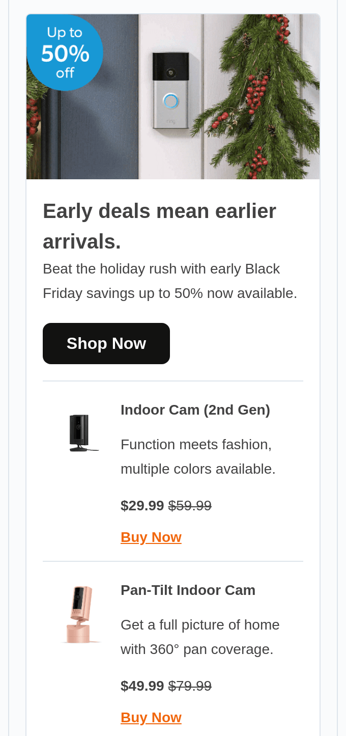 Black Friday campaign