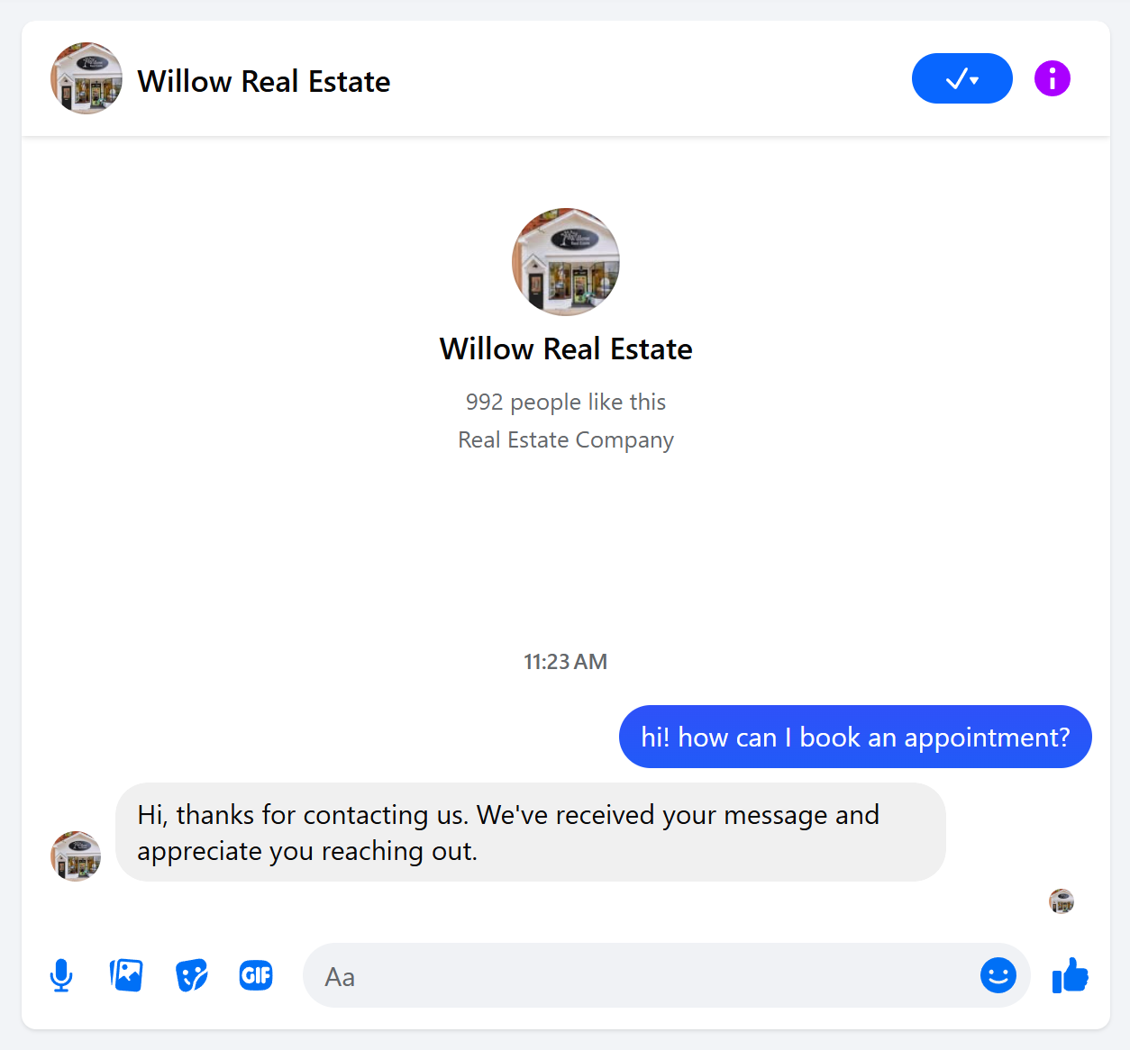 auto-reply from chatbot