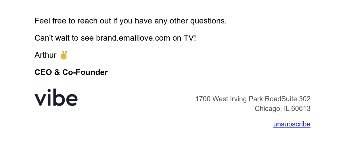 professional email signature