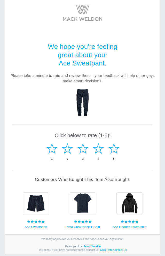 Customer satisfaction survey email example