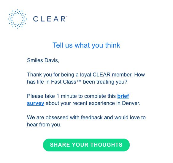 survey email design