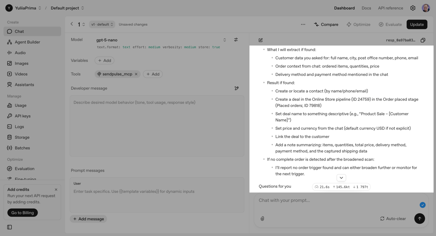Actions d'un agent IA 