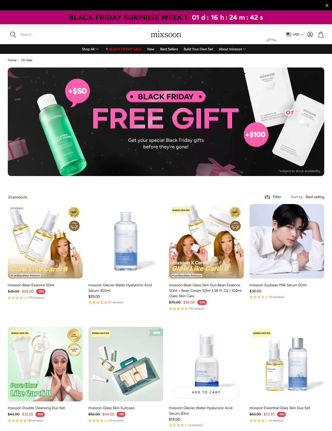 Mixsoon ofrece regalos durante el Black Friday para incentivar las compras