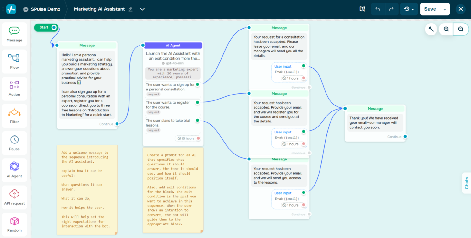 Création d'un chatbot Facebook basé sur l'IA