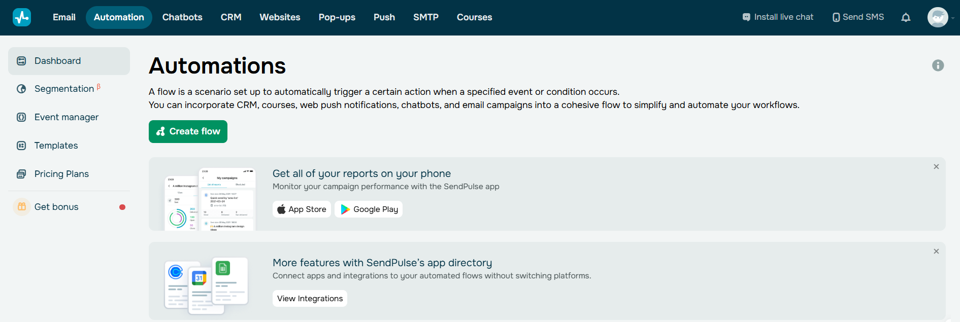 “Automations” section