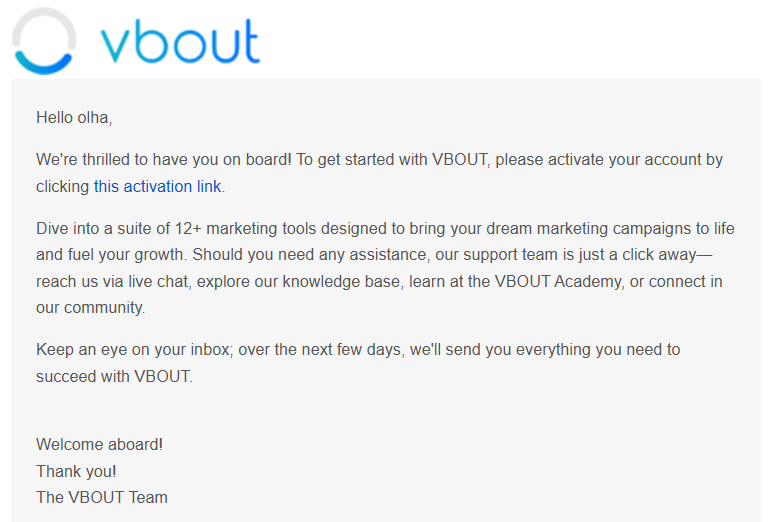 automated email to welcome new subscribers