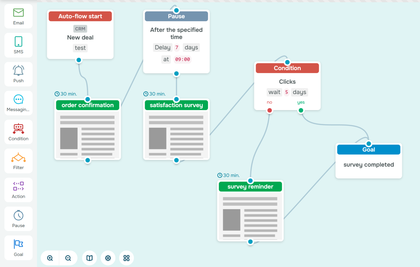 Creating an automation flow