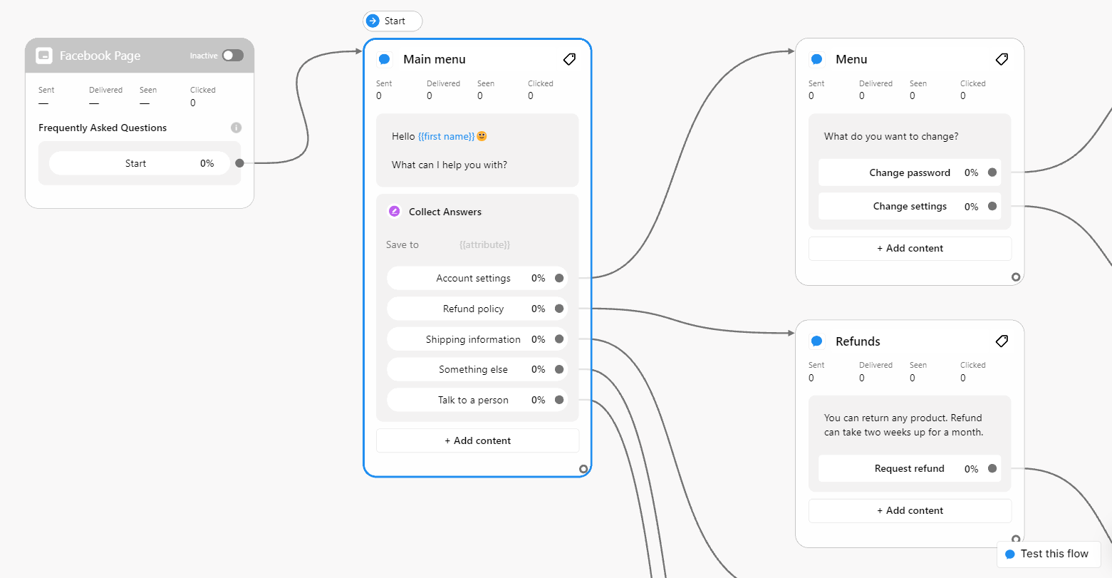 Création d'un chatbot Facebook