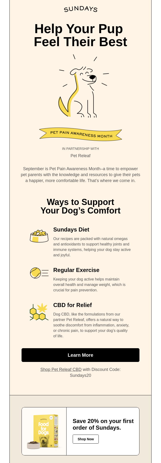 Subtle selling in an email