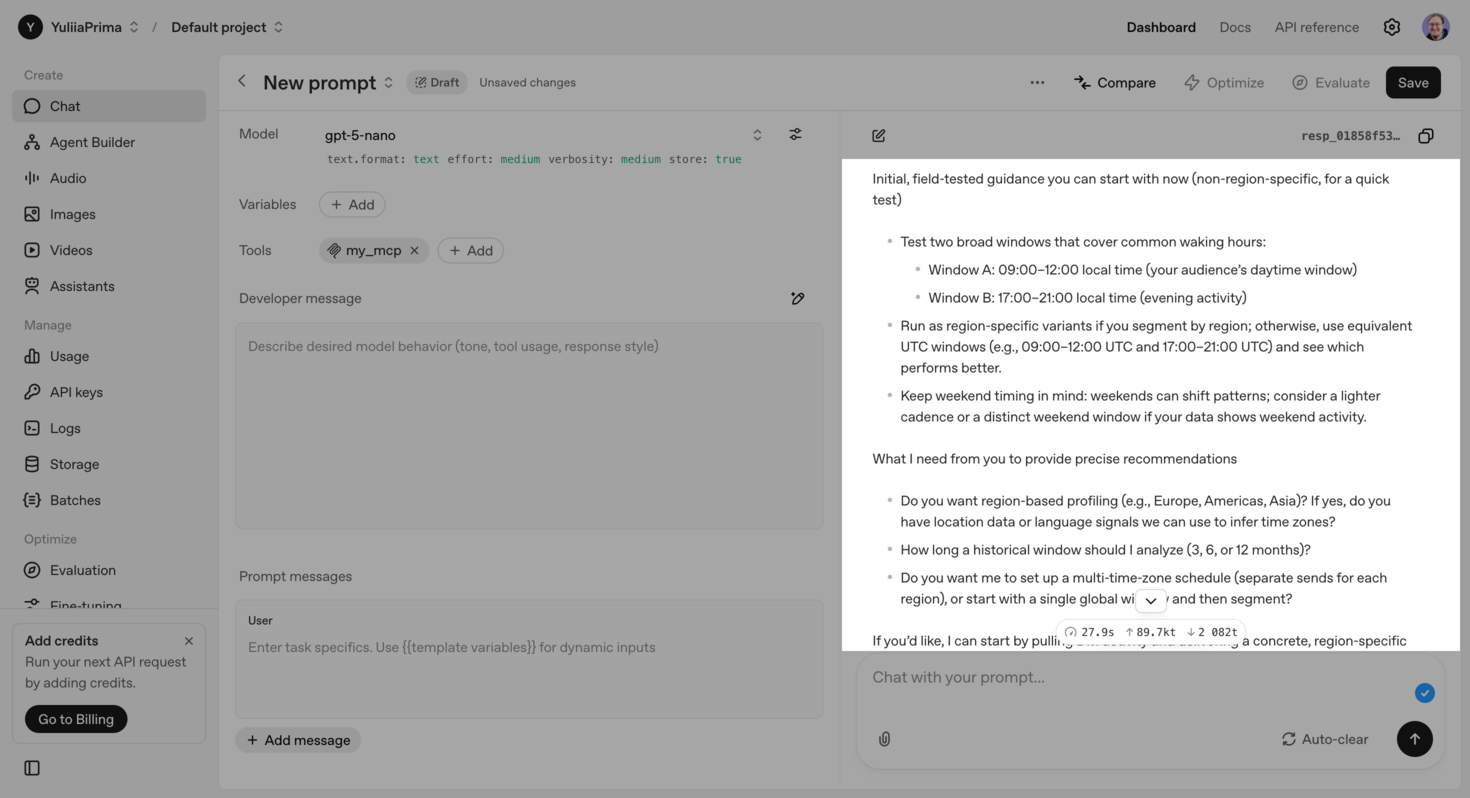 MCP con IA analiza el mejor momento para lanzar campañas