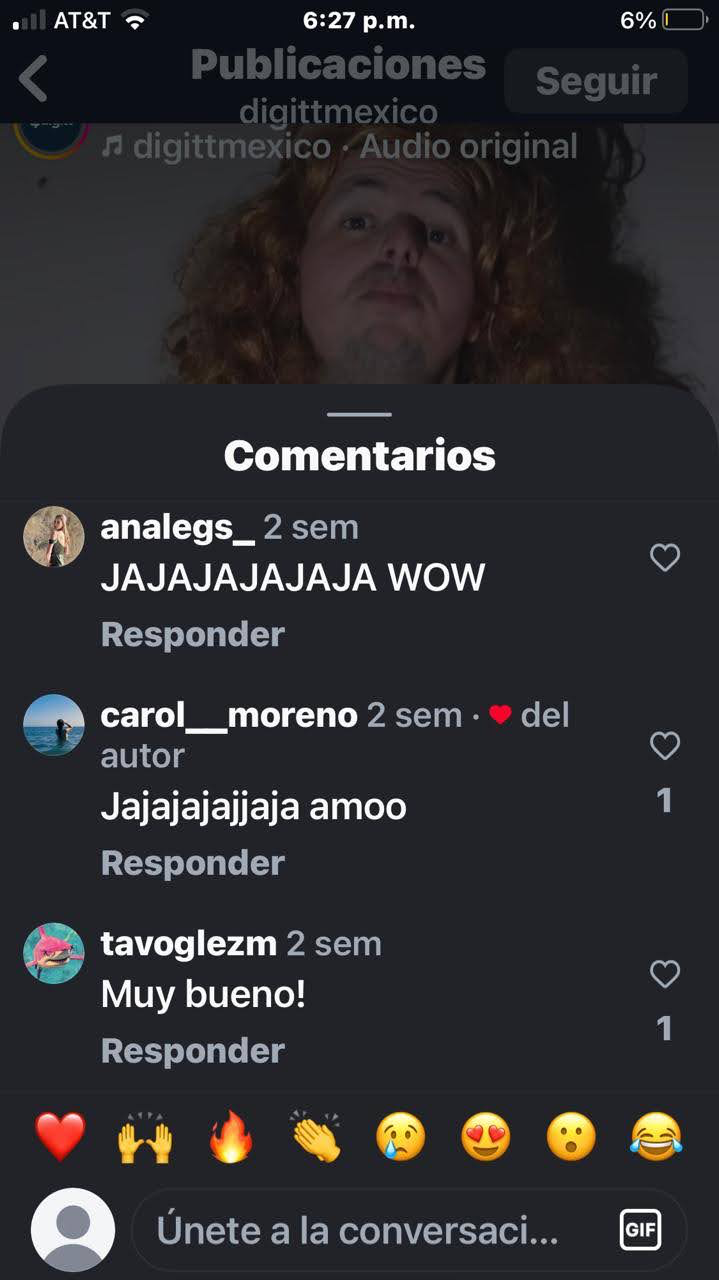 Captura de pantalla de testimonios de clientes en una empresa en redes sociales