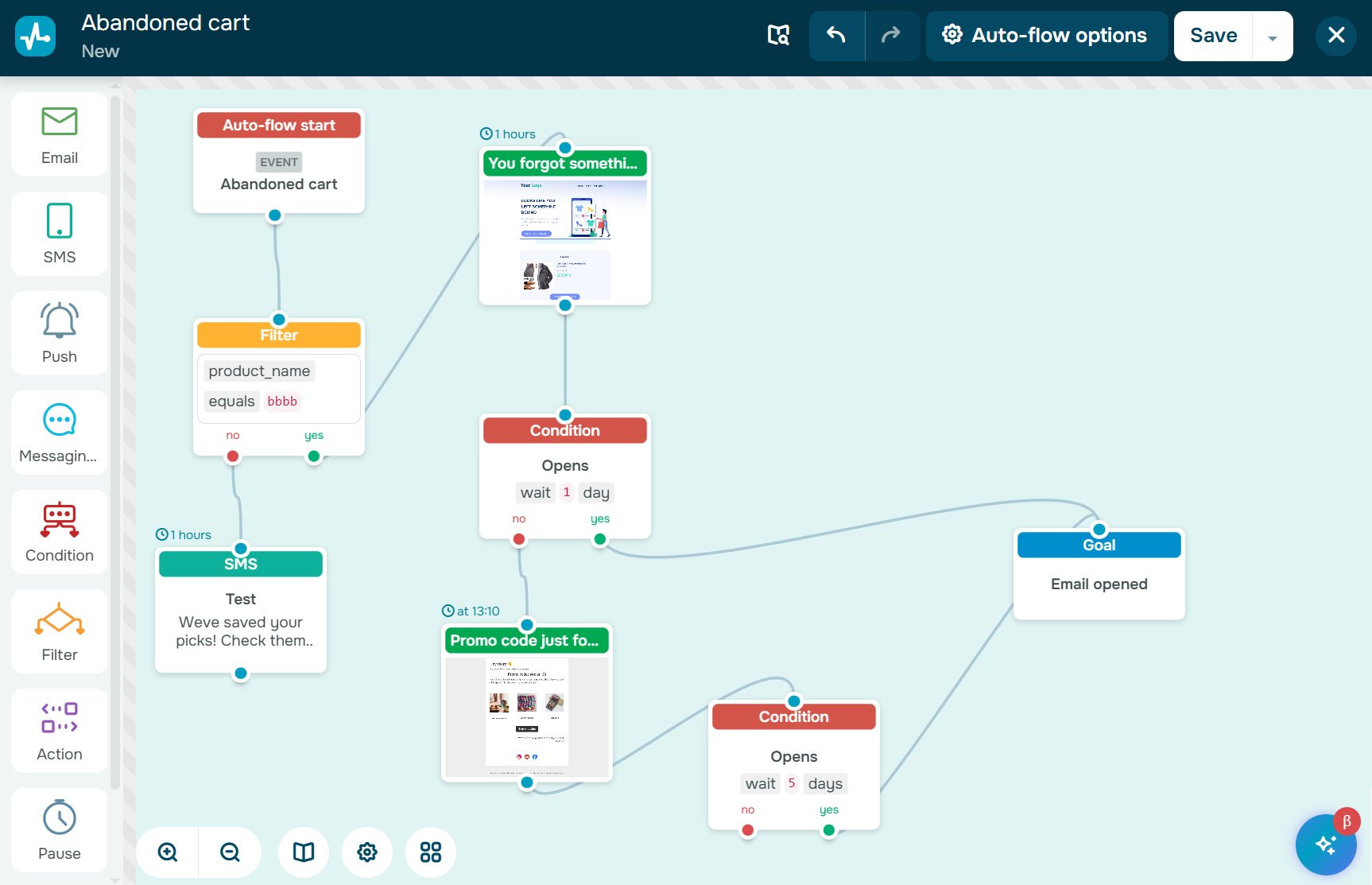 visual automation builder