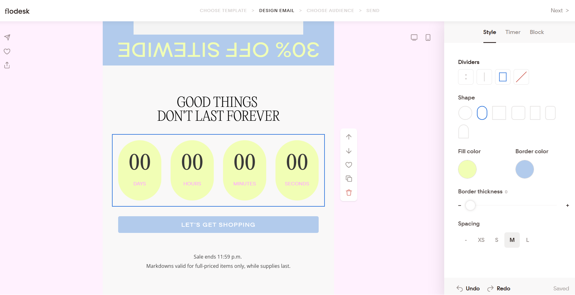 Granular design controls