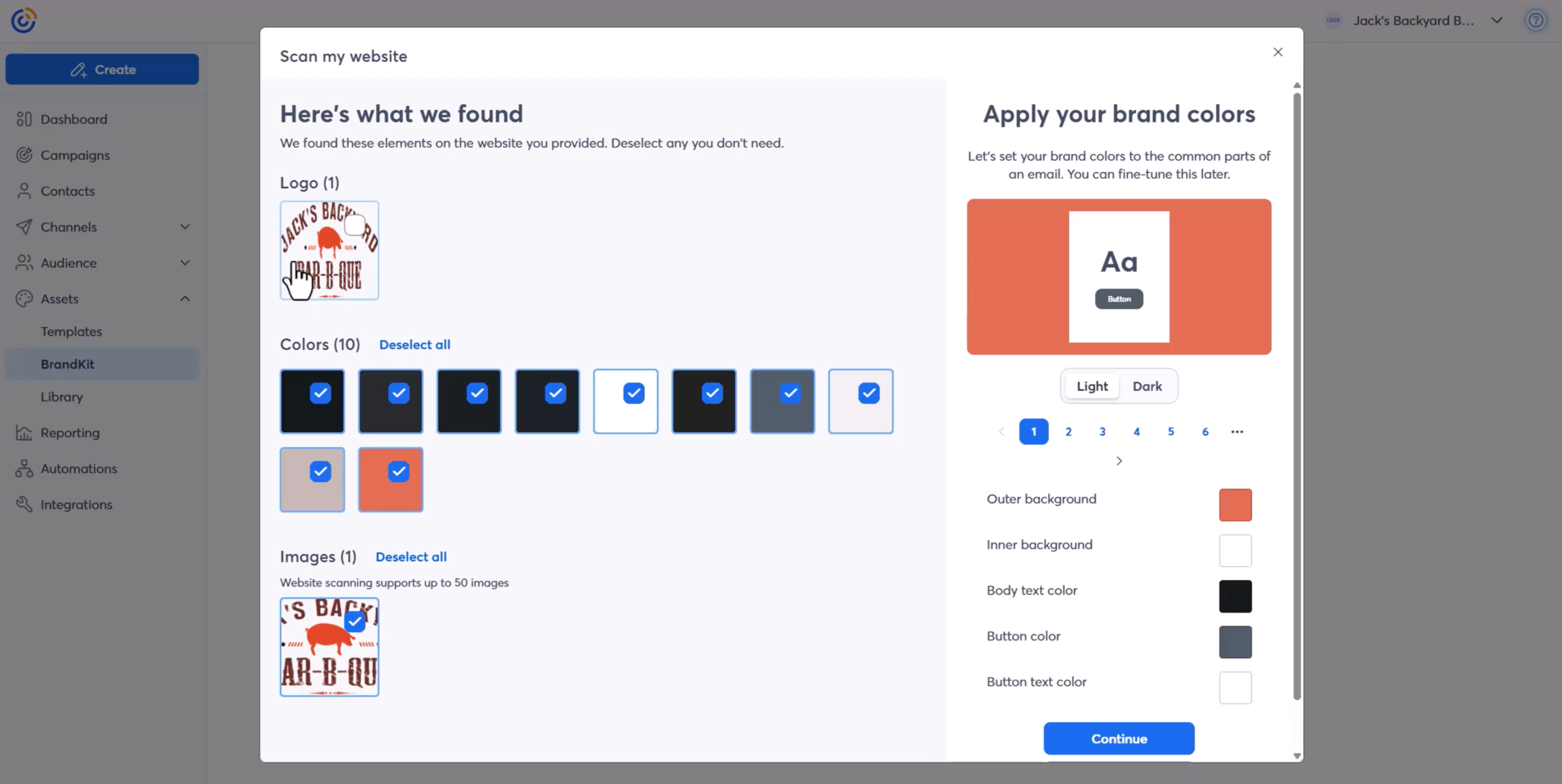 Automated brand kit generation
