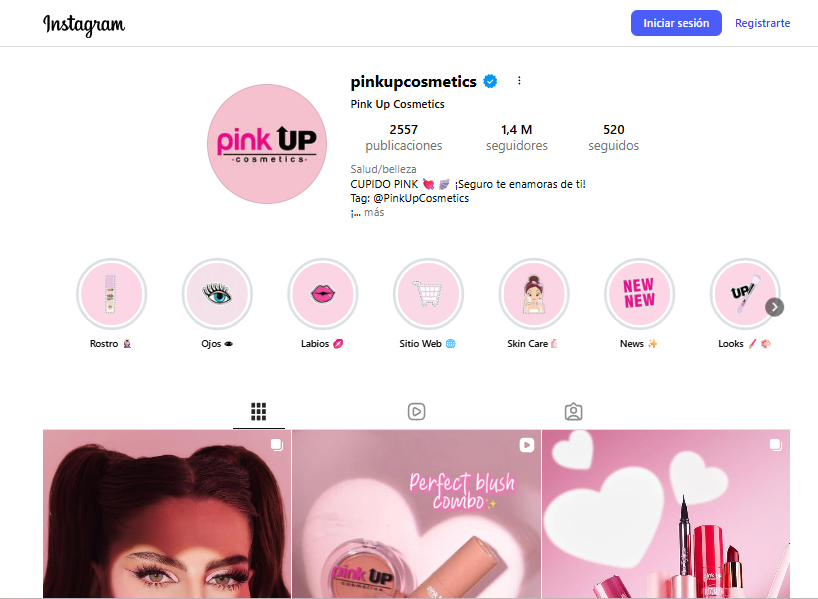 Cuenta verificada en Instagram