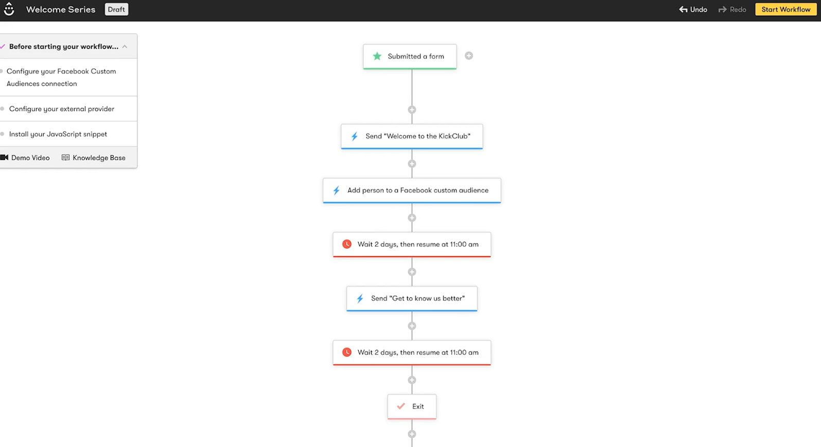 Creating an email automation