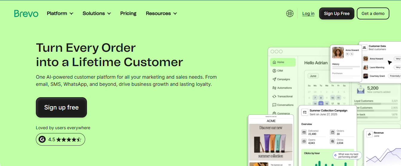 Brevo es un software para ventas y marketing