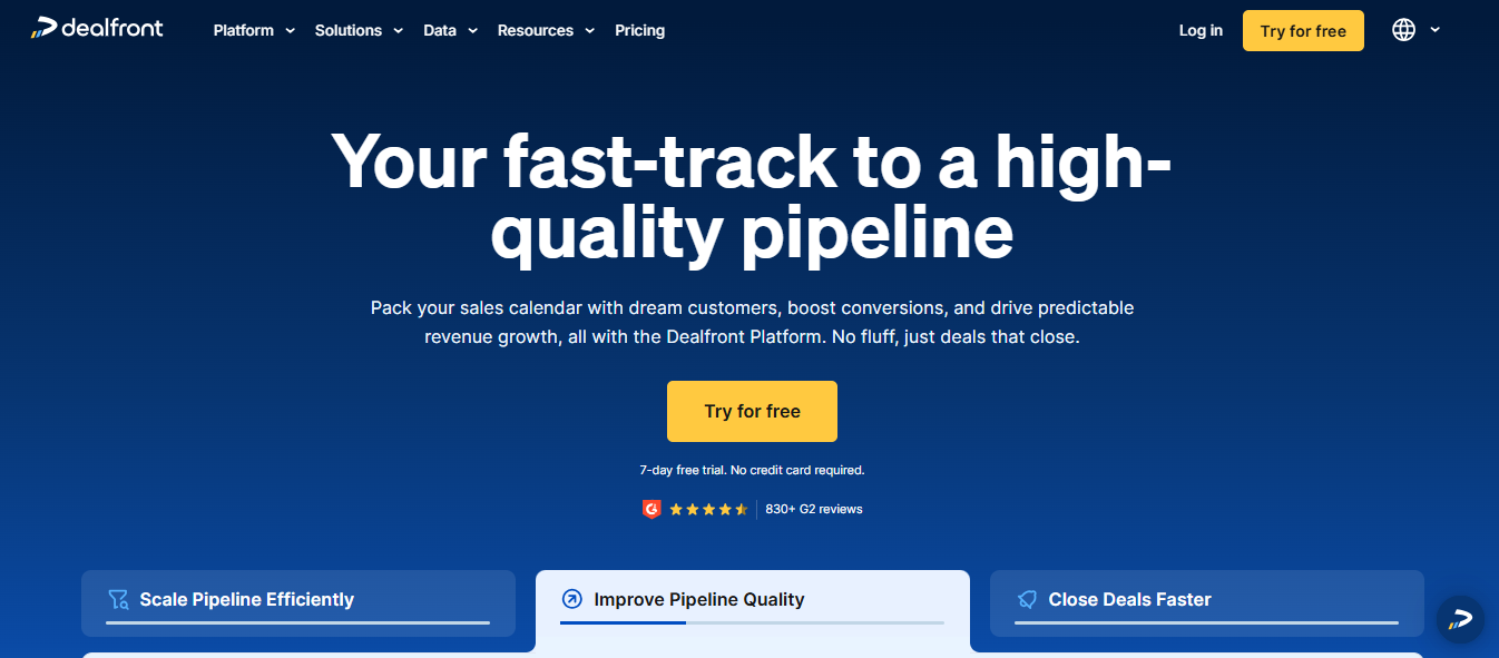 Dealfront es uno de los software para ventas más populares