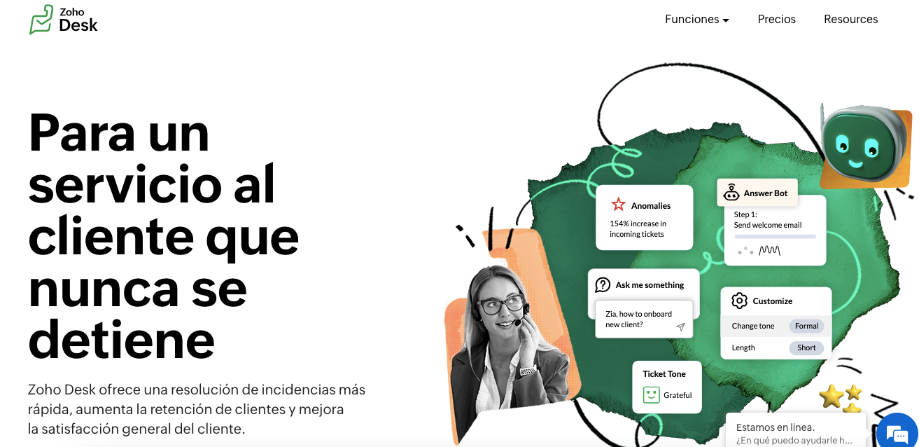 Plataformas de comunicación omnicanal: Zoho.com