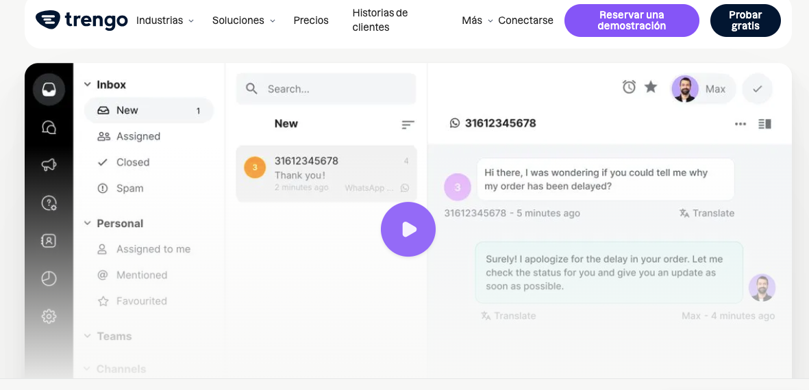 Plataformas de comunicación omnicanal: Trengo