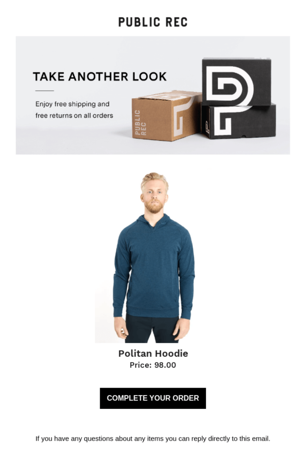  email example from Public Rec