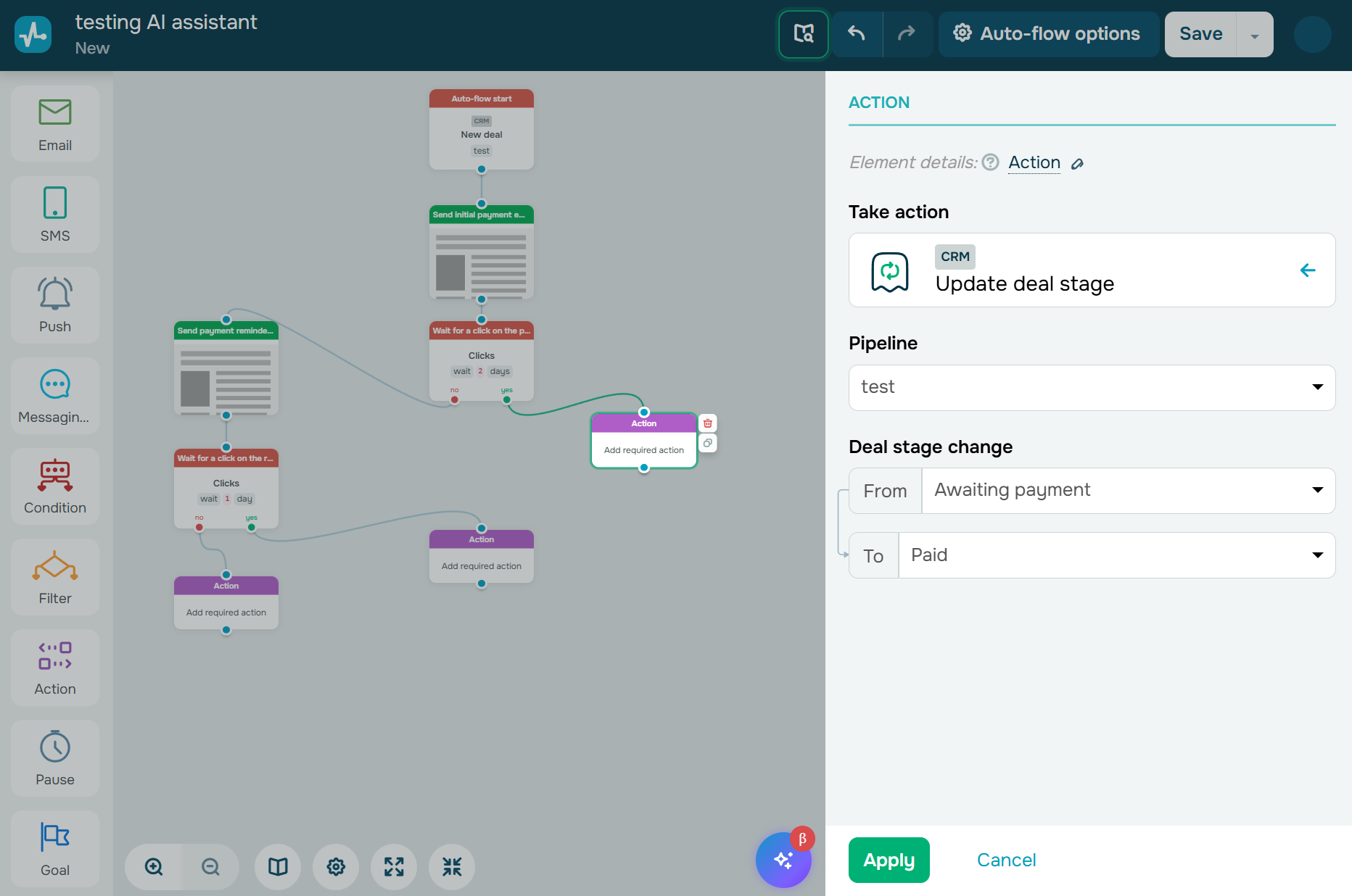 “Action” element 