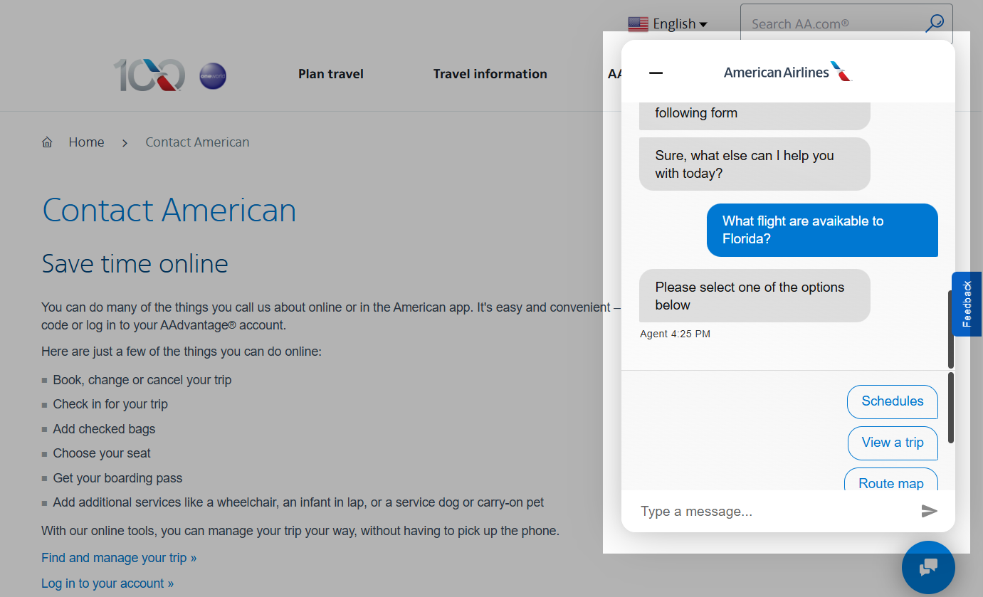 chatbot pre-defined answers