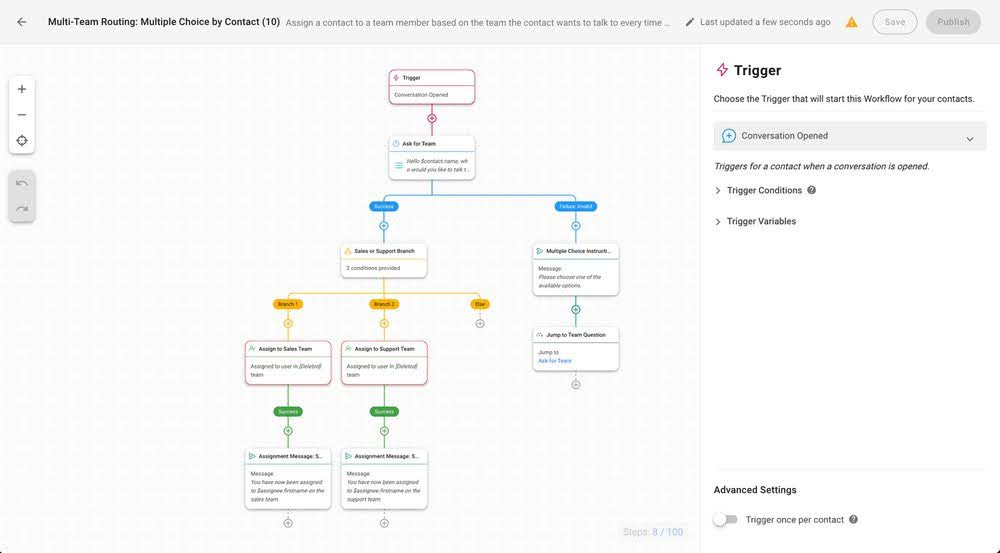 Respond.io’da tetikleyicileri ayarlama