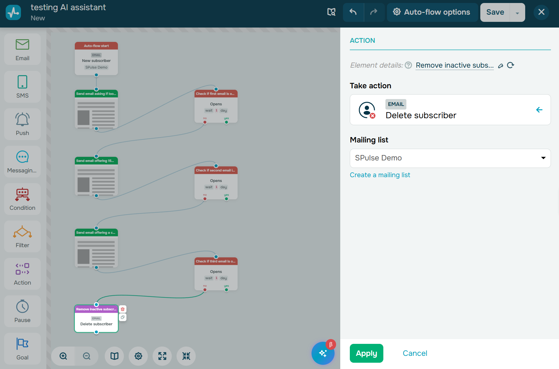 removal of inactive subscribers