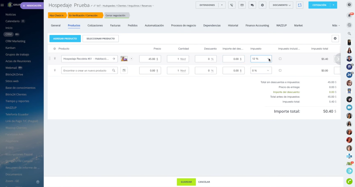 Tablero de CRM de HubSpot con IA