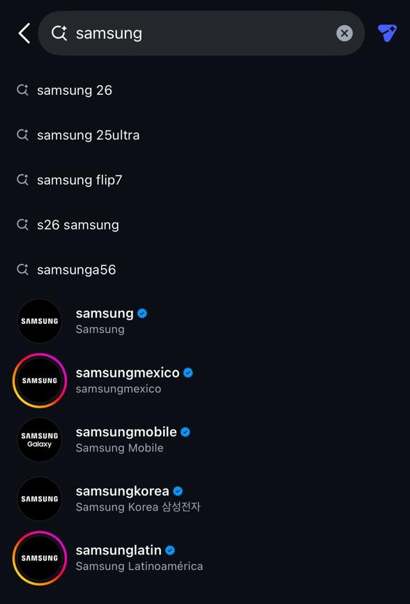 Samsung verificado con Meta Verified