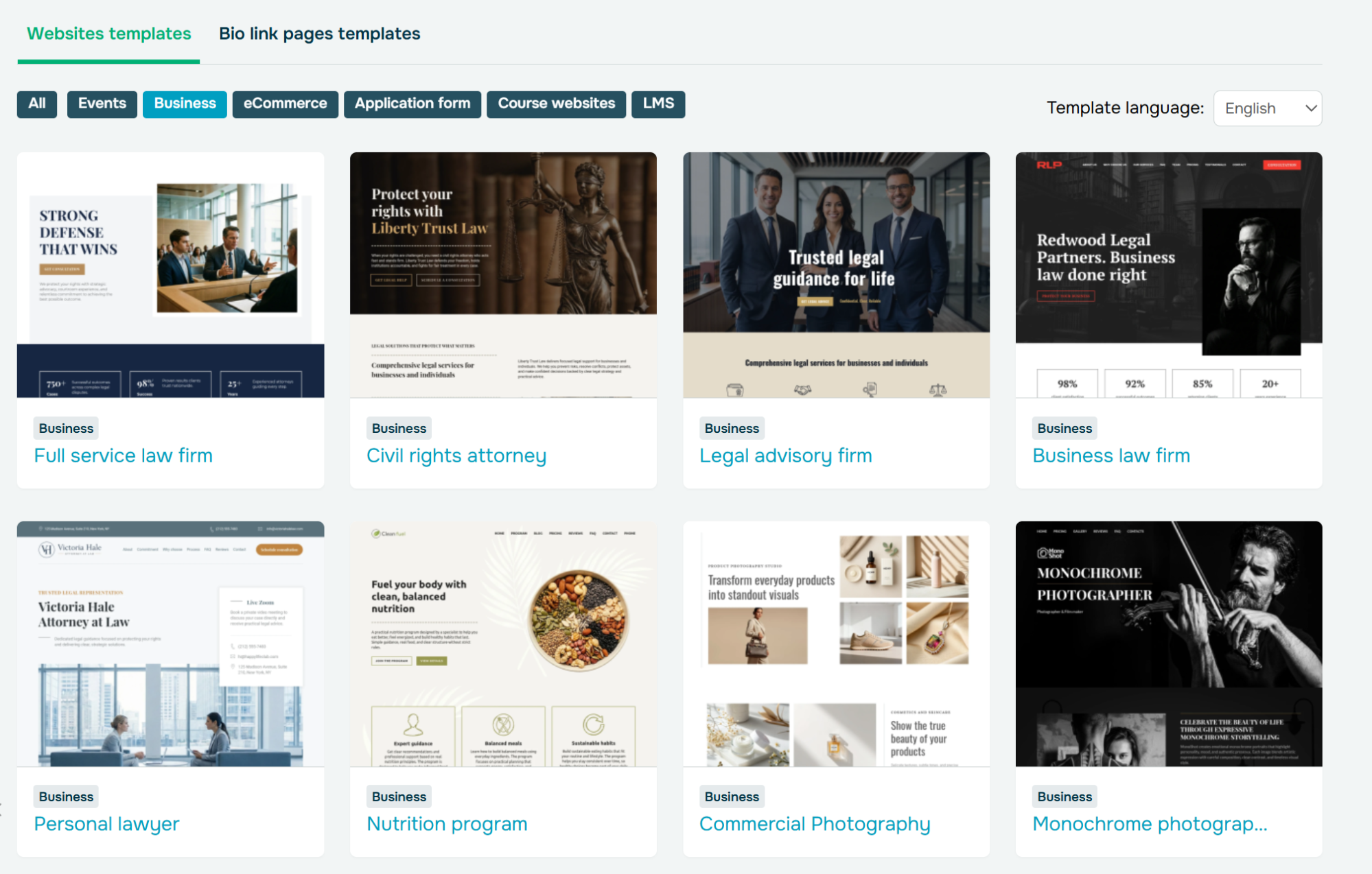 modèles de sites Web personnalisables pour les startups