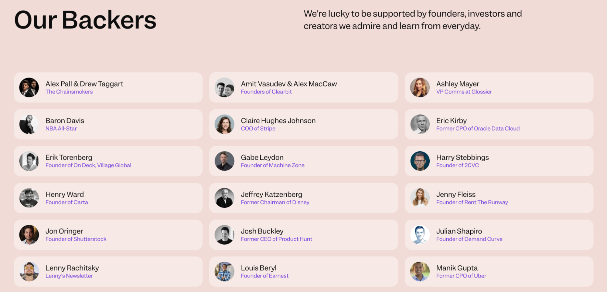 section Contributeurs