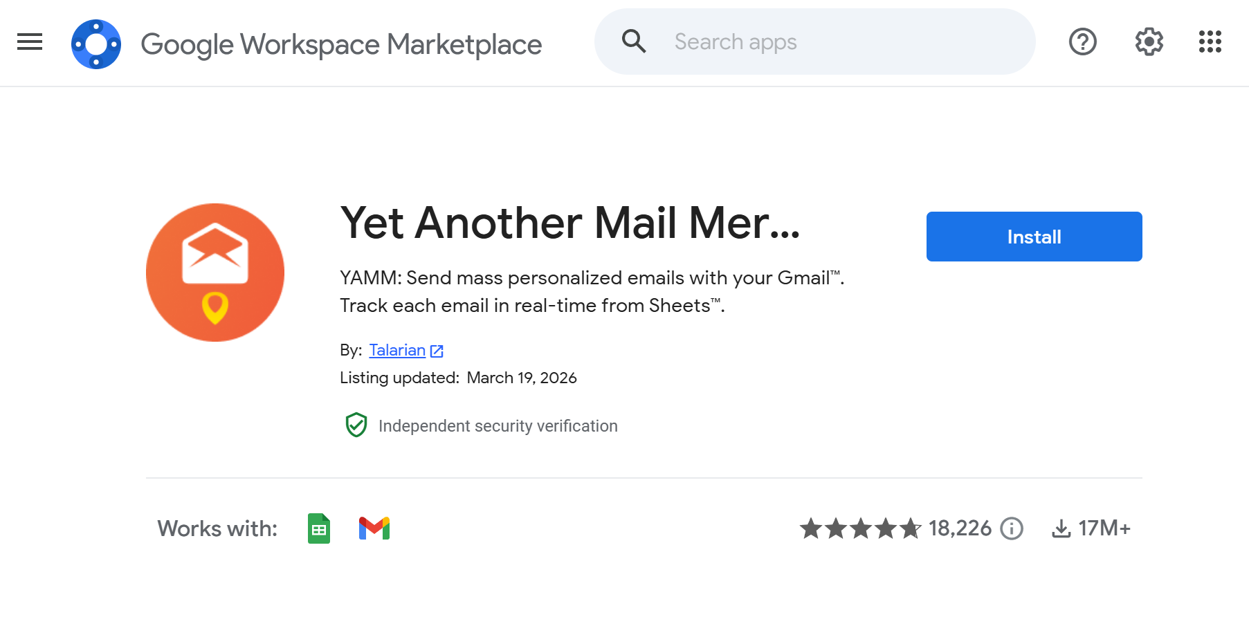 Google Workspace Marketplace