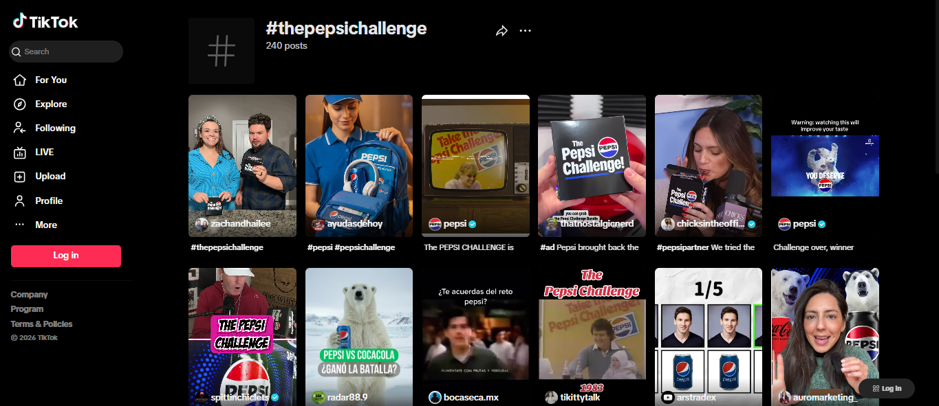 Reto de Pepsi se hizo viral